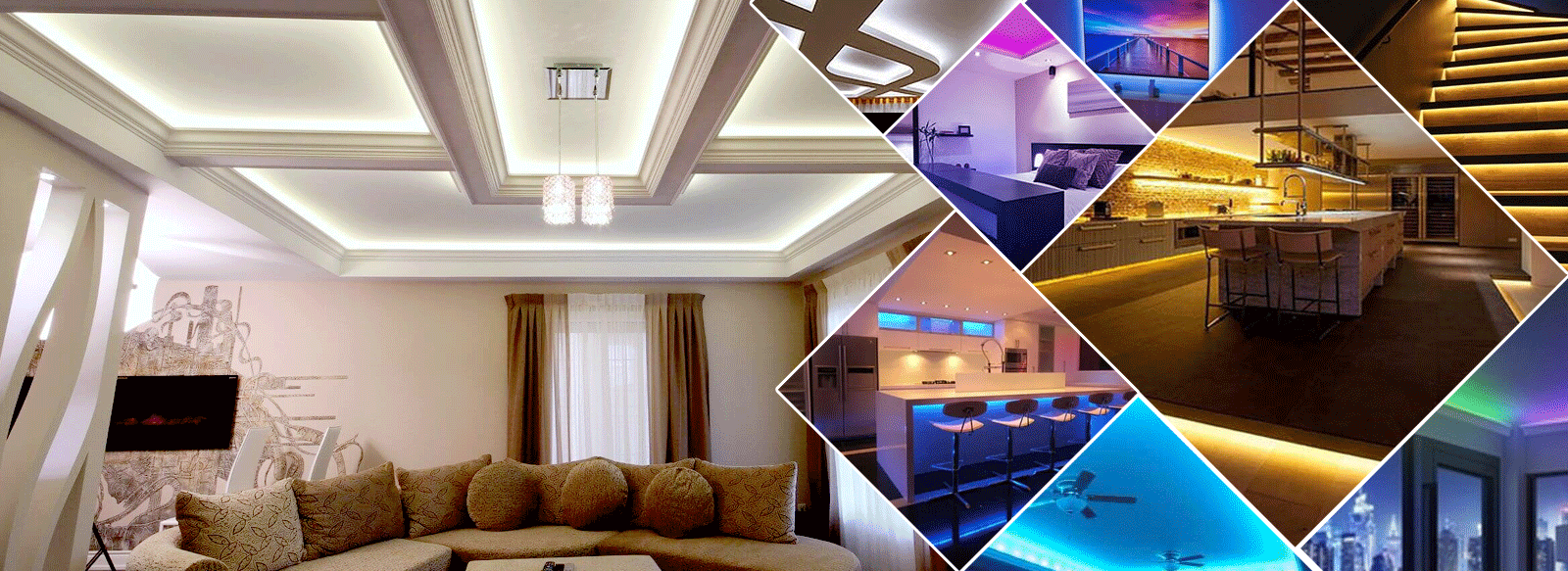 Get your room to lighten up with LED sleek strip lights