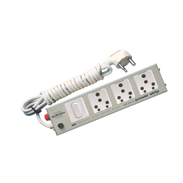 16 Amperes Power Strip Metal 1x3 Mini