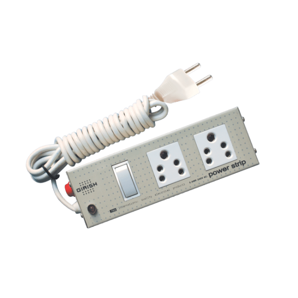 6 Amperes Power Strip Metal 1x2 2 Core Mini