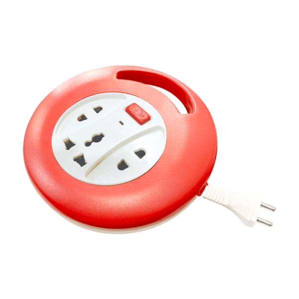 Extension Cord with Push On-Off Switch 2 Core 5 Yards Mini