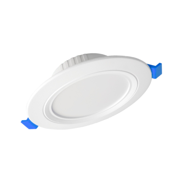 6 Watt Led Down Lit Panel Light Gold Blue Fin Round SB-130