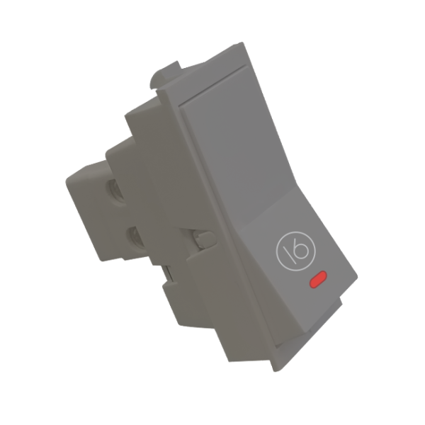 16 Amperes One Way Switch With Indicator Vibe Ashgrey