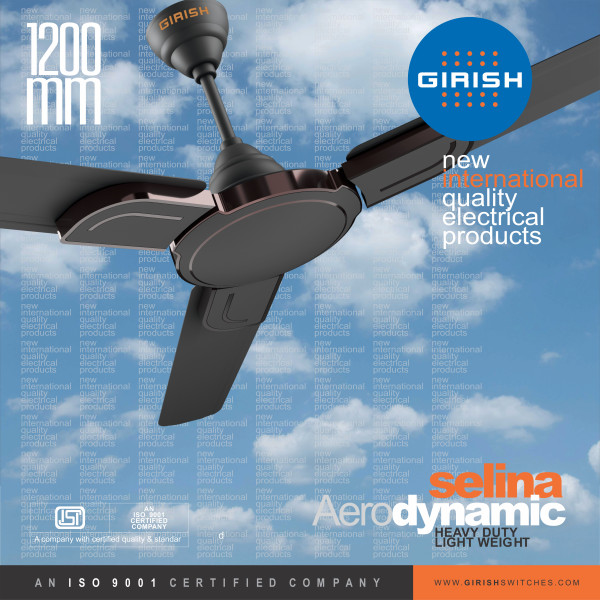 Ceiling Fan Selina Aero Dynamic Ashgrey