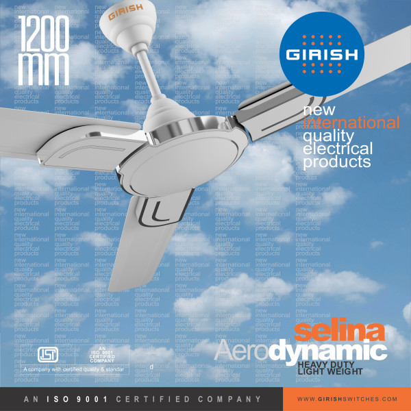 Ceiling Fan Selina Aero Dynamic Virgin White