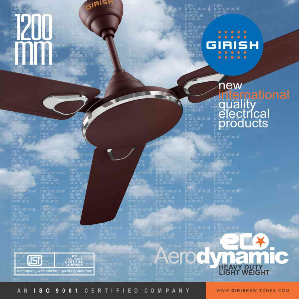 Ceiling Fan Ecostar Aero Dynamic Brownie Graze