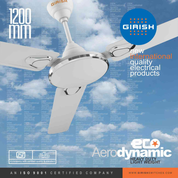 Ceiling Fan Ecostar Aero Dynamic Virgin White