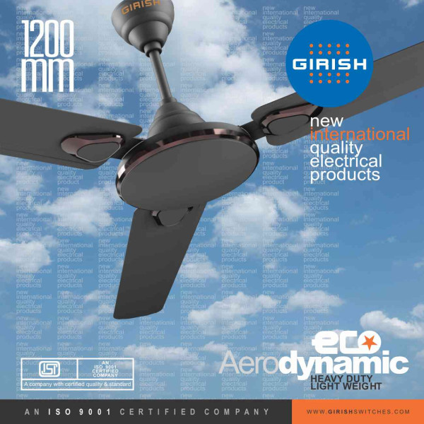 Ceiling Fan Ecostar Aero Dynamic Ashgrey