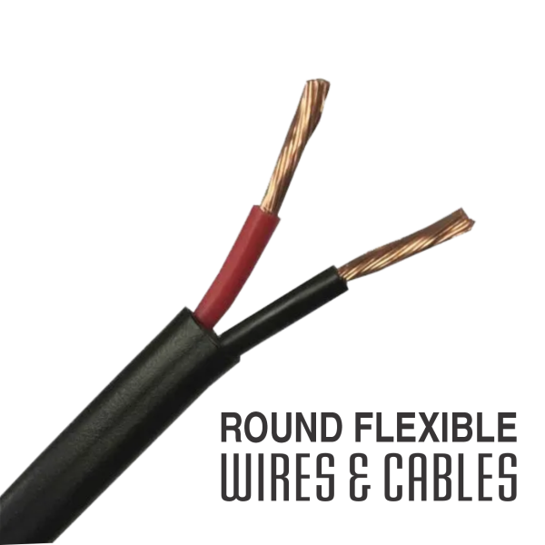 1.0 SQ. MM 2 Core Round Flexible Cable