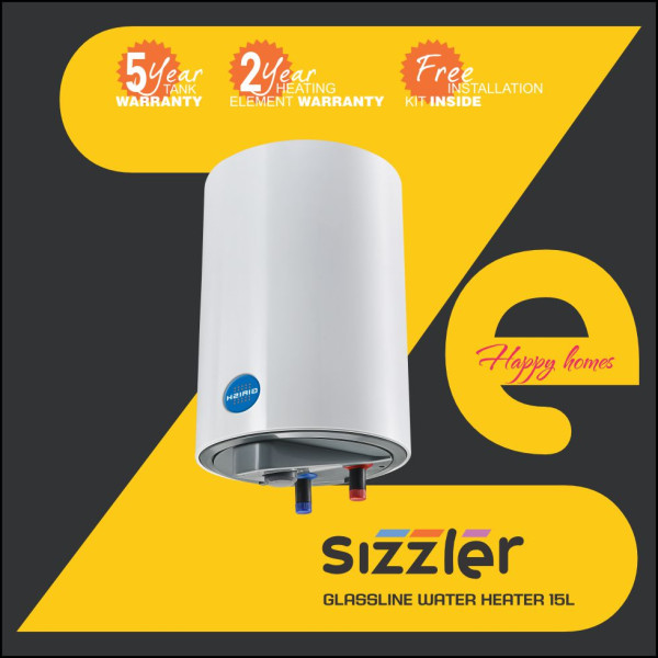 SIZZLER STORAGE WATER HEATER 15 LITRE