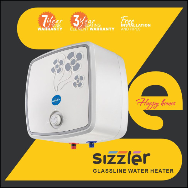 SIZZLER GLASSLINE WATER HEATER 25 LITRE