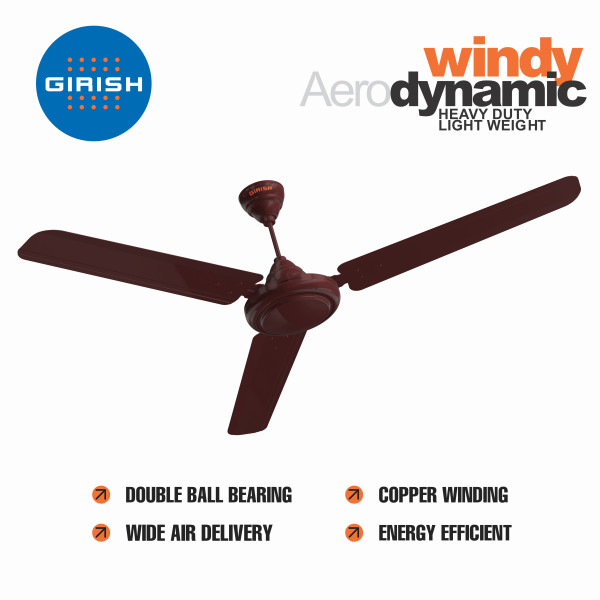 Ceiling Fan Windy Aero Dynamic Brownie Graze 900 mm