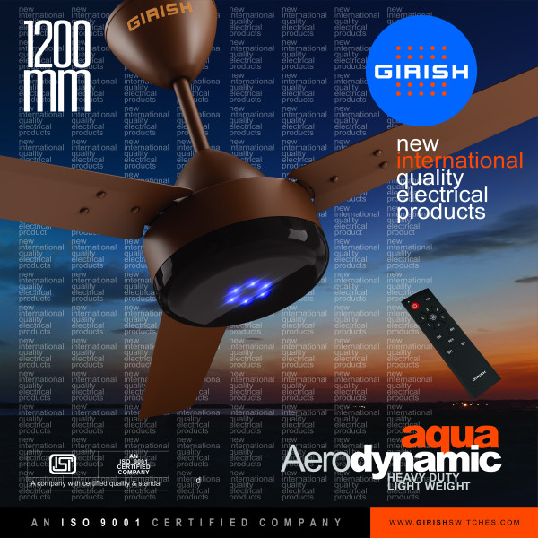 Ceiling Fan Aqua BLDC Aero Dynamic Chocolate Brown