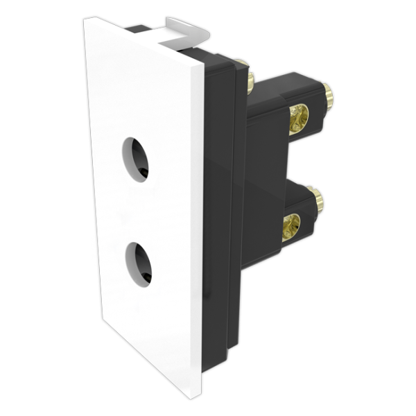 6 Amperes Two Pin Socket with Shutter