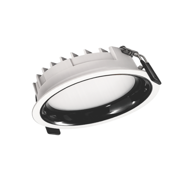 12W Led Panel Light Shimmer Warm White SB 133 White and Black Chassis