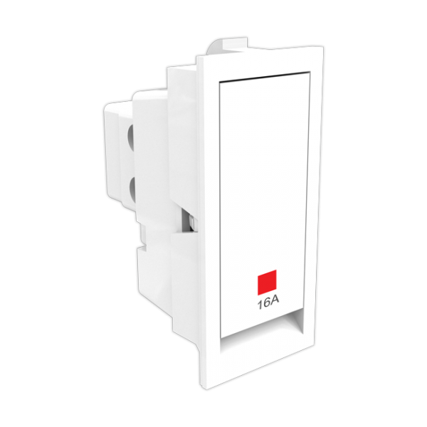 16 Amperes One Way Switch With Indicator Glisten Flat