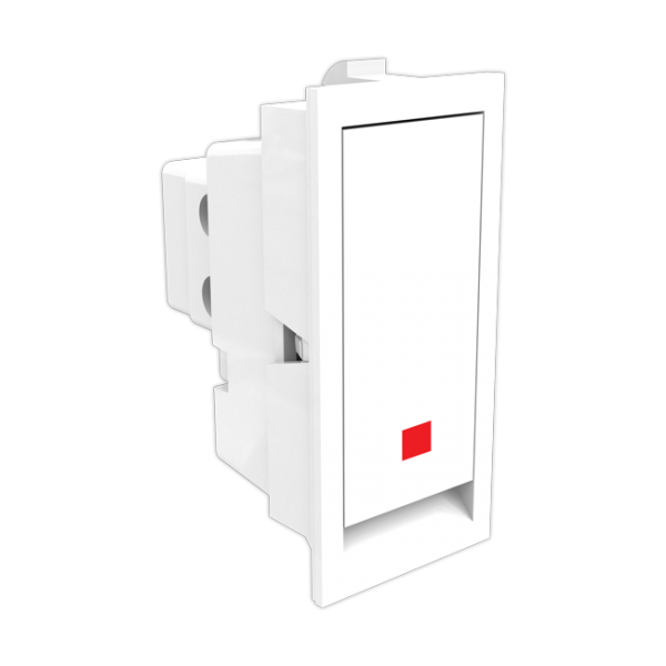 6 Amperes One Way Switch With Indicator Glisten Flat