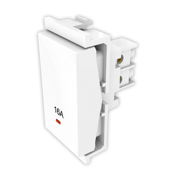 16 Amperes One Way Switch With Indicator Shimmer