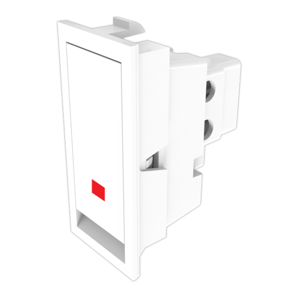 6 Amperes One Way Switch With Indicator Glisten Flat