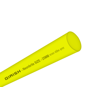 PVC Rigiid Conduit Pipe Girish Neon Brite 25MM Medium