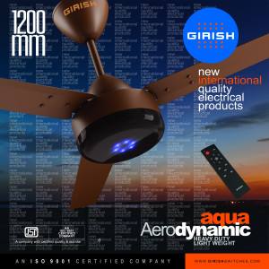 Ceiling Fan Aqua BLDC Aero Dynamic Chocolate Brown