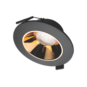 7 Watt LED DOWN-LIT COB LIGHT GRACIA BLACK AND ROSE GOLD CHASIS NATURAL WHITE