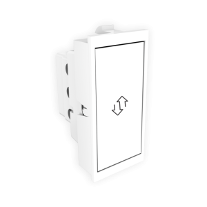 6 Amperes Two Way Switch Glisten Flat Pro Trendy White