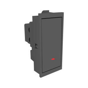16 Amperes One Way Switch With Indicator Glisten Flat Pro Ashgrey